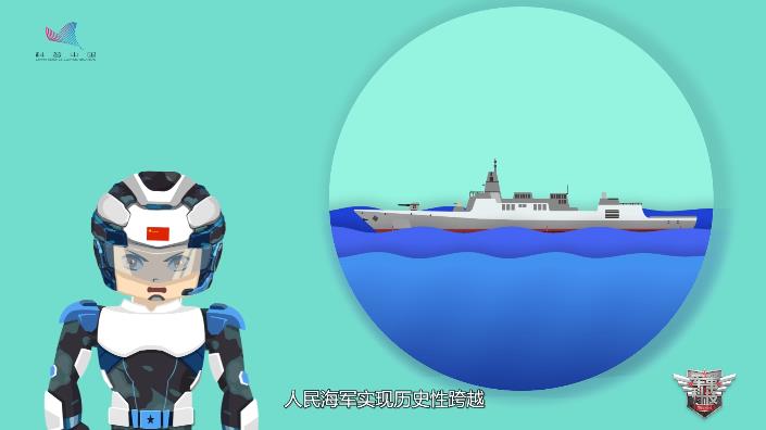 “辉煌70年”强军之路系列动画⑦新中国第一艘国产导弹驱逐舰